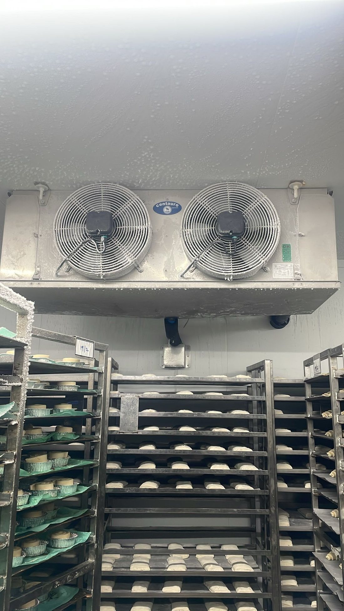 Cold room evaporator fans checked on a maintenance visit