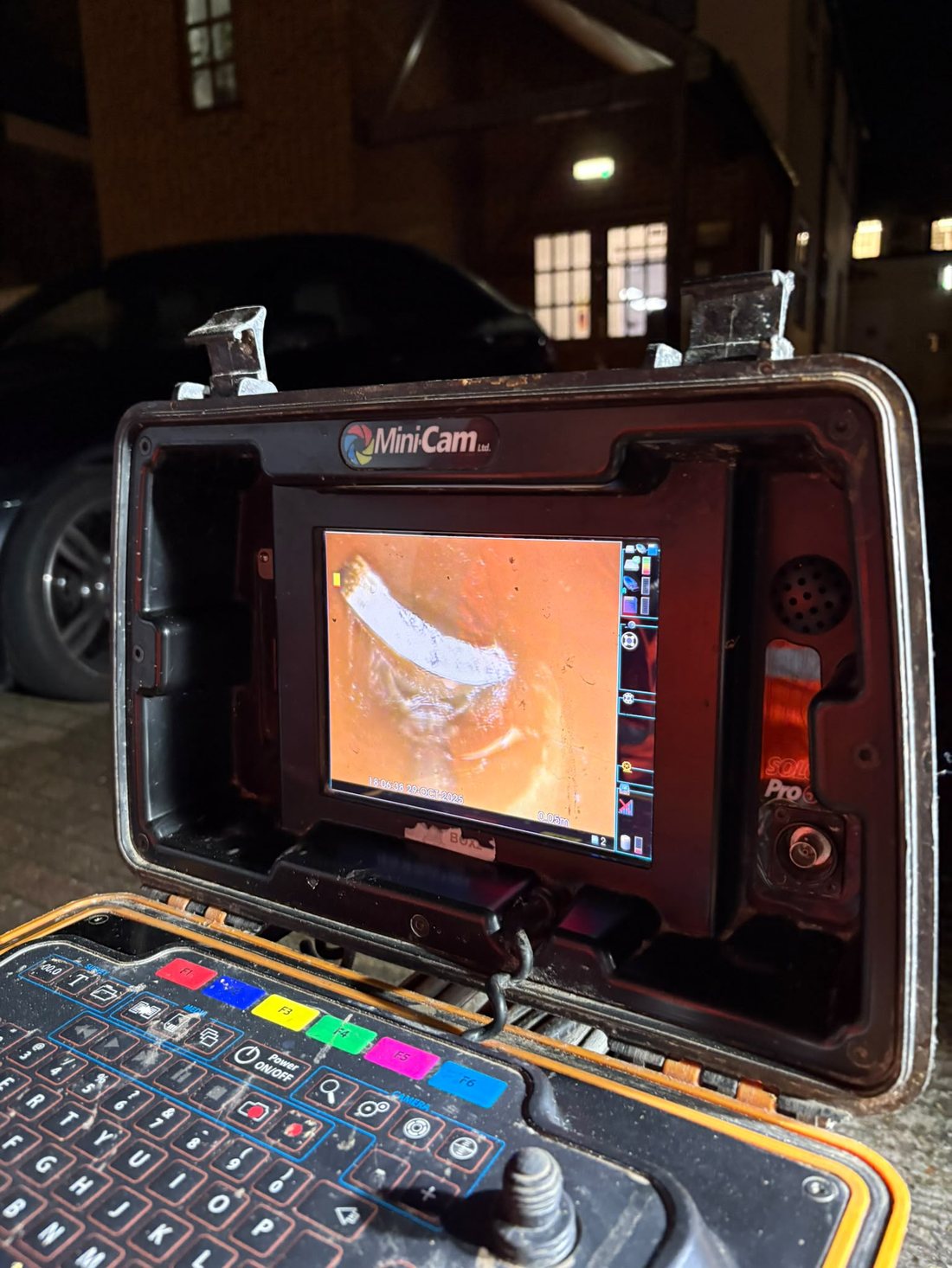 Drain camera survey unit on site